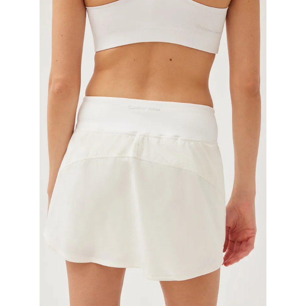 OUTDOOR VOICES Women's Hudson 4" Skort Size XXL White Lightweight NWT - Picture 2 of 10